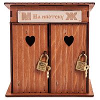 Копилка туалет 2 кабинки "На ипотеку" окрашенная во Артёмовском